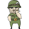 War is Hell soldier cartoon