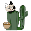 Cat Making Biscuits Christmas Funny