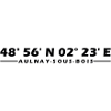 Aulnay-sous-Bois coordinates