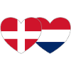 Danemark Drapeau hollandais Coeur