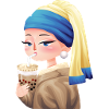 Bubble Tea and Perlen Ohrring