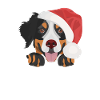 Bernese Mountain Dog Merry Christmas