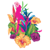 Blumenfrau Bunt