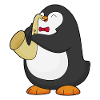 Penguin Musician Saxophone Music