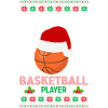 Santa's Basketball Player Christmas Design