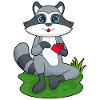 Waschbär Poker Pokerkarten