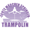 Echte Mädchen springen Trampolin Geschenk