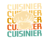 Retro Cuisinier Chef Cuisine