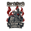 Retraité Biker Street Rocking Moto