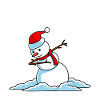 Dabbing Snowman