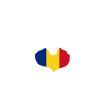 Roumanie Hand Heart Flag