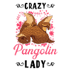 Crazy Pangolin lady Schuppentier Mädchen