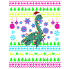 Christmas Dino with Lights