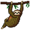 Sloth Pixelated Pixel Sloth Lazy