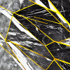 Black Gold Faux Marble