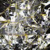 Marble Black Gold Geometric Pattern