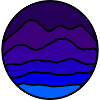 Farbige Berge