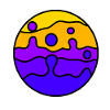 Buntes Geblubber