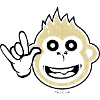 Rock on monkey