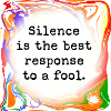 Silence is sometimes best.