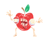 Halloween Apple Zombie Food Fruit Monster Spooky