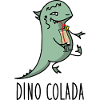 Dino avec cocktail
