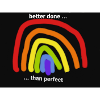 Nicht perfekter Regenbogen
