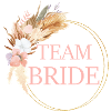 Team Bride! Boho Palmen Kranz
