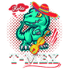 Mexican Dinosaur, Dia-de-los-Muertos, Pun