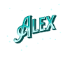 Alex's name personalized