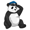 Casquette de police Panda