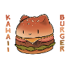 Chat kawaii burger
