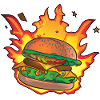 Burning Burger / Cheeseburger