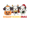 Joyeux Noël dalmate Hallothanksmas