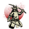Retro Samurai Japanese Katana