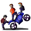 les 3 motards