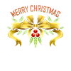 Gui ruban Joyeux Noël