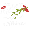 Mistletoe hanging shirt