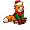 Fox with Christmas Sweater