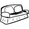 Sofa Symbol Wohnzimmer Möbel Grau