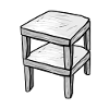 Wooden Table Table Furniture Cartoon
