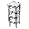 wooden shelf shelf furniture cartoon symbol