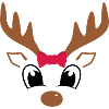 Christmas time sweet reindeer
