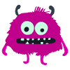 Purple Furry Monster | Cute Silly Creature 