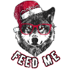 Feed Me – Grumpy Christmas Wolf