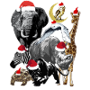 Jungle Animals - Christmas Theme