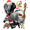 Jungle Animals - Christmas Theme