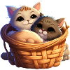 Chats Chibi mignons
