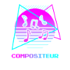 Retro Compositeur Composition Musicale