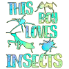 This boy loves insects